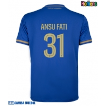 Camisa de Futebol AS Monaco Ansu Fati #31 Equipamento Secundário 2025-26 Manga Curta